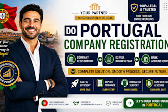 do portugal company registration, d2 visa business plan, and bank setup