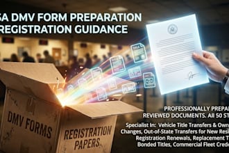 assist with dmv paperwork vehicle title transfers and registration guidance