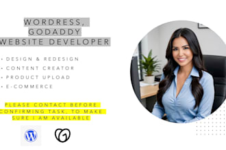 build and design your website