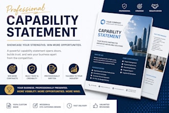 design capability statement for your business for government contract