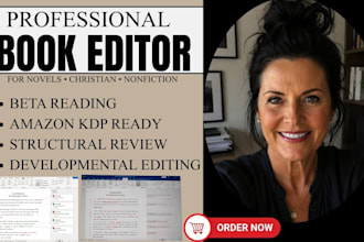 do professional developmental edit and formatting for novel christian nonfiction