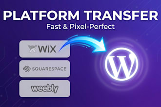migrate to wordpress from wix, squarespace or weebly fast
