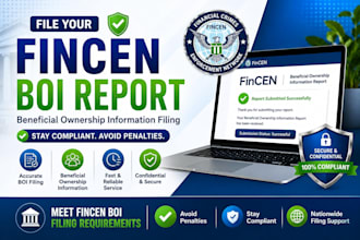 file your fincen boi report and beneficial ownership information filing