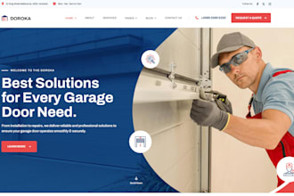 redesign wix garage door repair website wix garage door installation website