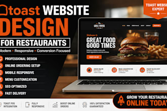 customize, and optimize your toast website for restaurants