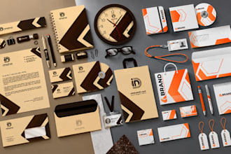design professional logo business card letterhead envelope folder all stationery