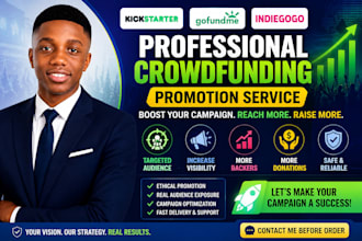 boost crowdfunding campaign promotion, kickstarter, gofundme, indiegogo