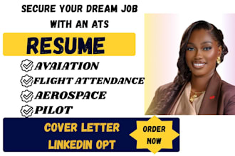 write aerospace engineer, aviation, pilot, aircraft  resume