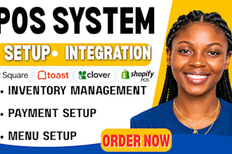 setup square, toast clover, shopify pos menu restaurant pos inventory management