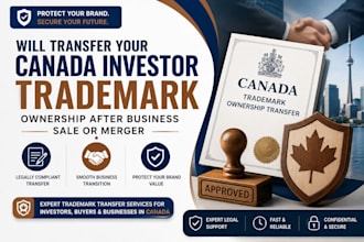 transfer your canada investor trademark ownership after business sale or merger