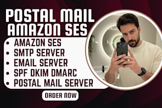 postal mail server setup amazon ses relay spf dkim dmarc deliverability vps