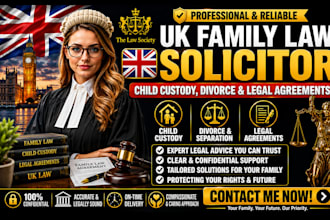 be your UK family law solicitor for child custody, divorce and legal agreements