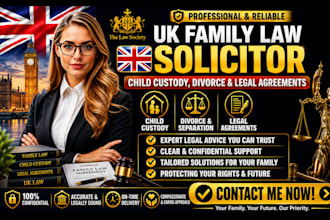 be your UK family law solicitor for child custody, divorce and legal agreements