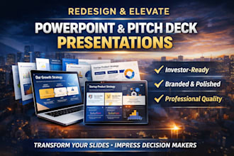 redesign powerpoint presentation pitch deck redesign powerpoint presentation