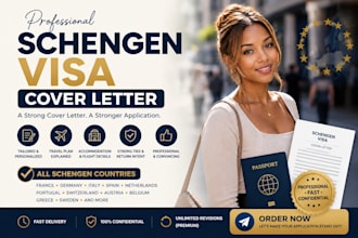 prepare your schengen visa cover letter for tourist or business visa