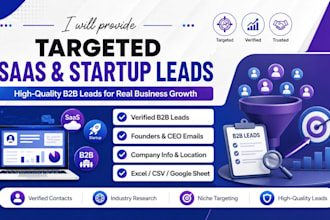 do b2b saas startup lead generation and build targeted email list