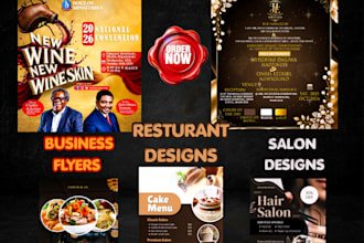 design modern event flyer, business flyer, church flyer and poster