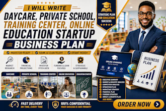 do daycare private school training center online education startup business plan