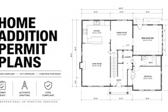 design home addition permit plans architectural drawings city building permits