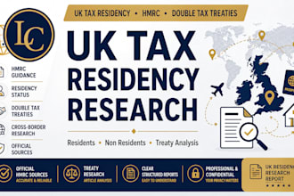 do UK tax residency and treaty research for residents and non residents
