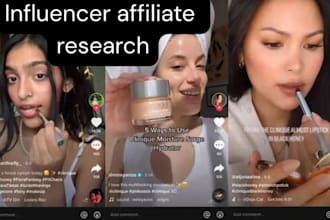 research instagram and tiktok influencers for shopify brands