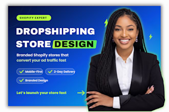 design shopify dropshipping store  shopify dropshipping website shopify dser