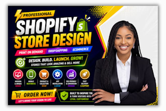 do shopify store design and redesign shopify website design shopify dropshipping