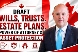 draft wills trusts estate plans power of attorney and asset protection document