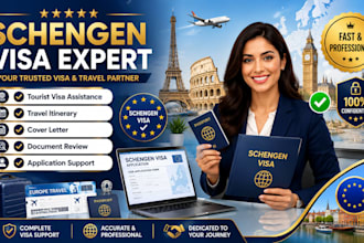 prepare your schengen visa application with travel itinerary and documents