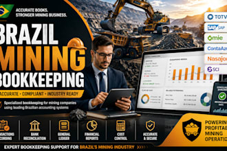do brazil mining bookkeeping in totvs, sap, omie, contaazul, nasajon, sci