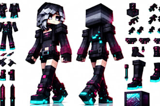 create custom minecraft art, pixel art, skins and avatars
