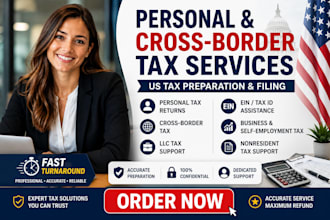 provide personal cross border tax preparation filing llc US ein number tax id