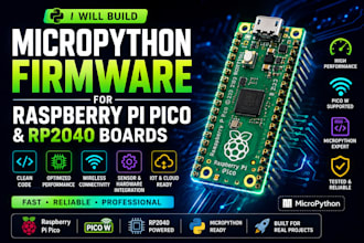 build micropython firmware for raspberry pi pico and rp2040 boards