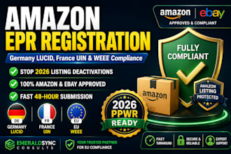 handle amazon epr registration, germany lucid, weee and eu compliance