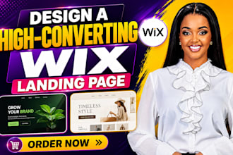 design a high converting wix landing page