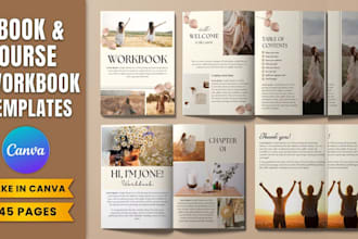 design coaching ebook, editable canva workbook guide or presentation kit coaches