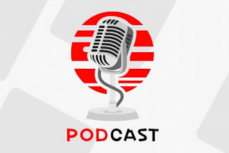 design podcast broadcast logo and digital media icon