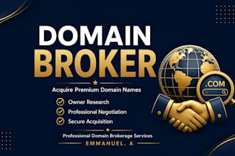 provide professional domain brokerage services