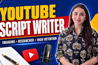 do top notch video script writing for youtube channel