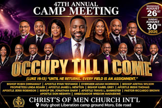 design modern church flyer and event poster