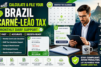 calculate and file your brazil carne leao monthly tax with darf support