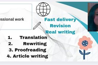 write seo article writing and  english to bangla translation