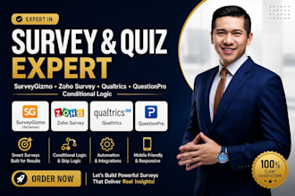 create surveygizmo zoho survey qualtric quiz form questionpro conditional logics