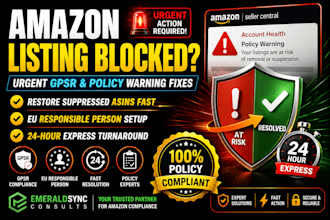 fix amazon gpsr compliance and eu responsible person policy warnings