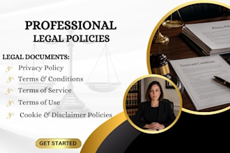 draft gdpr privacy policy, terms and conditions, and terms of service