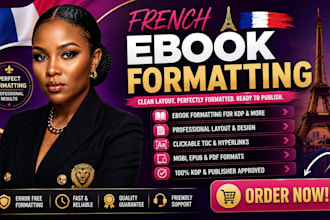 do french book formatting ebook formatting kindle amazon KDP formatting