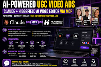 claude higgsfield claude ai video editor higgsfield ai video ugc vid eo ads mcp