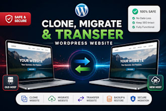 clone wordpress website migrate wordpress website transfer website