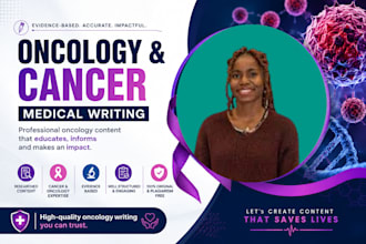 write professional cancer research, oncology and healthcare content