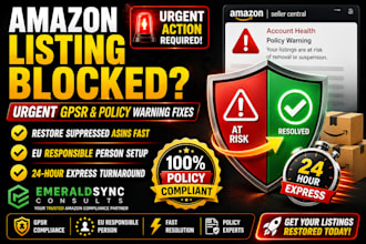 fix amazon gpsr warning and listing deactivation appeal